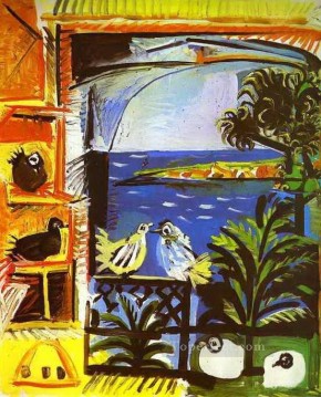 鳩たち 1957 キュビスト パブロ・ピカソ Oil Paintings